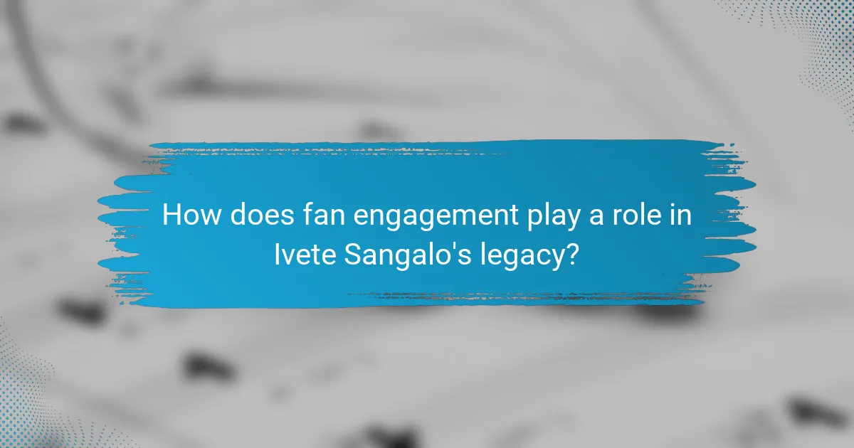 How does fan engagement play a role in Ivete Sangalo's legacy?