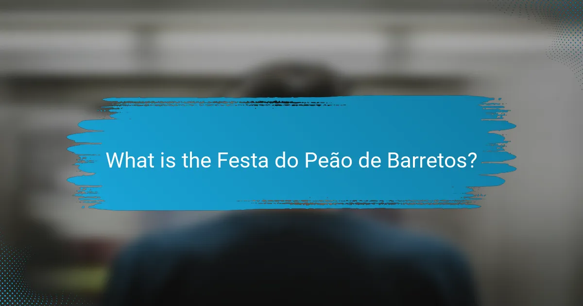 What is the Festa do Peão de Barretos?